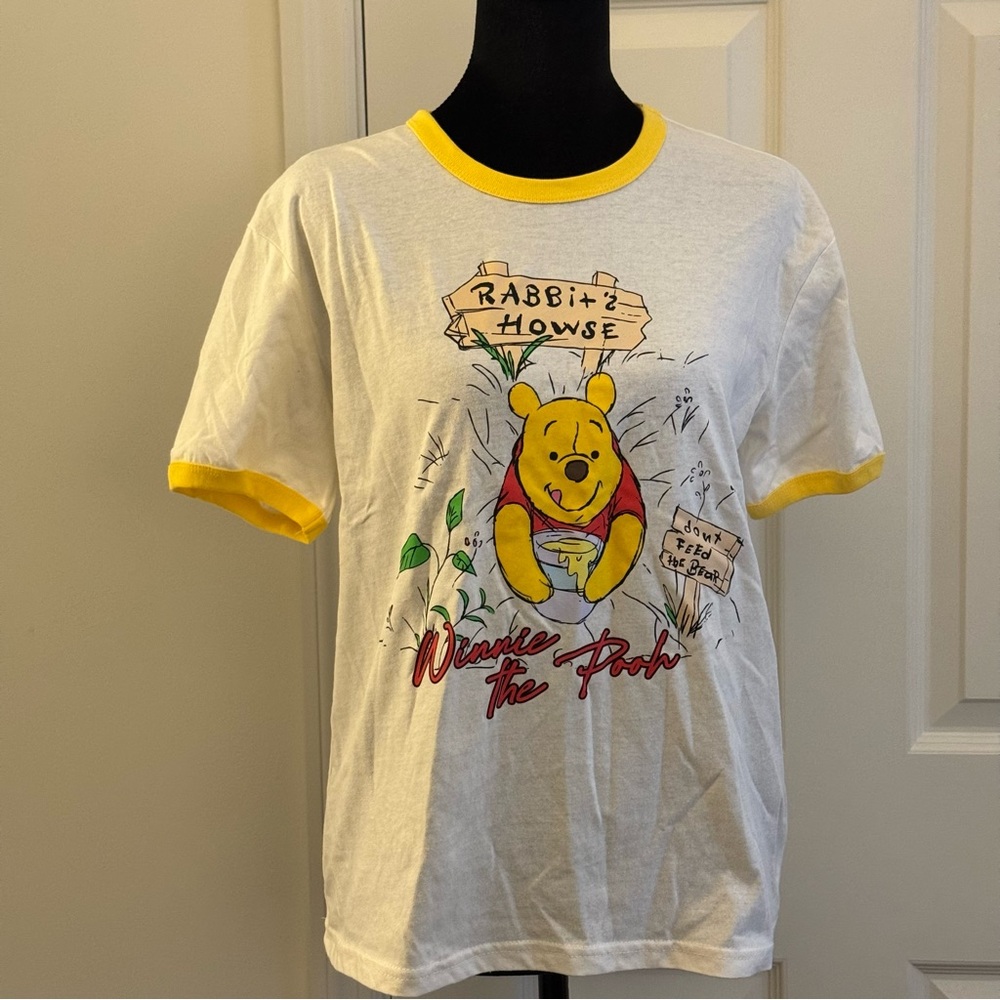 Disney Winnie the Pooh T-Shirt - White and Yellow